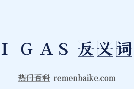 IGAS反义词是什么意思的图片